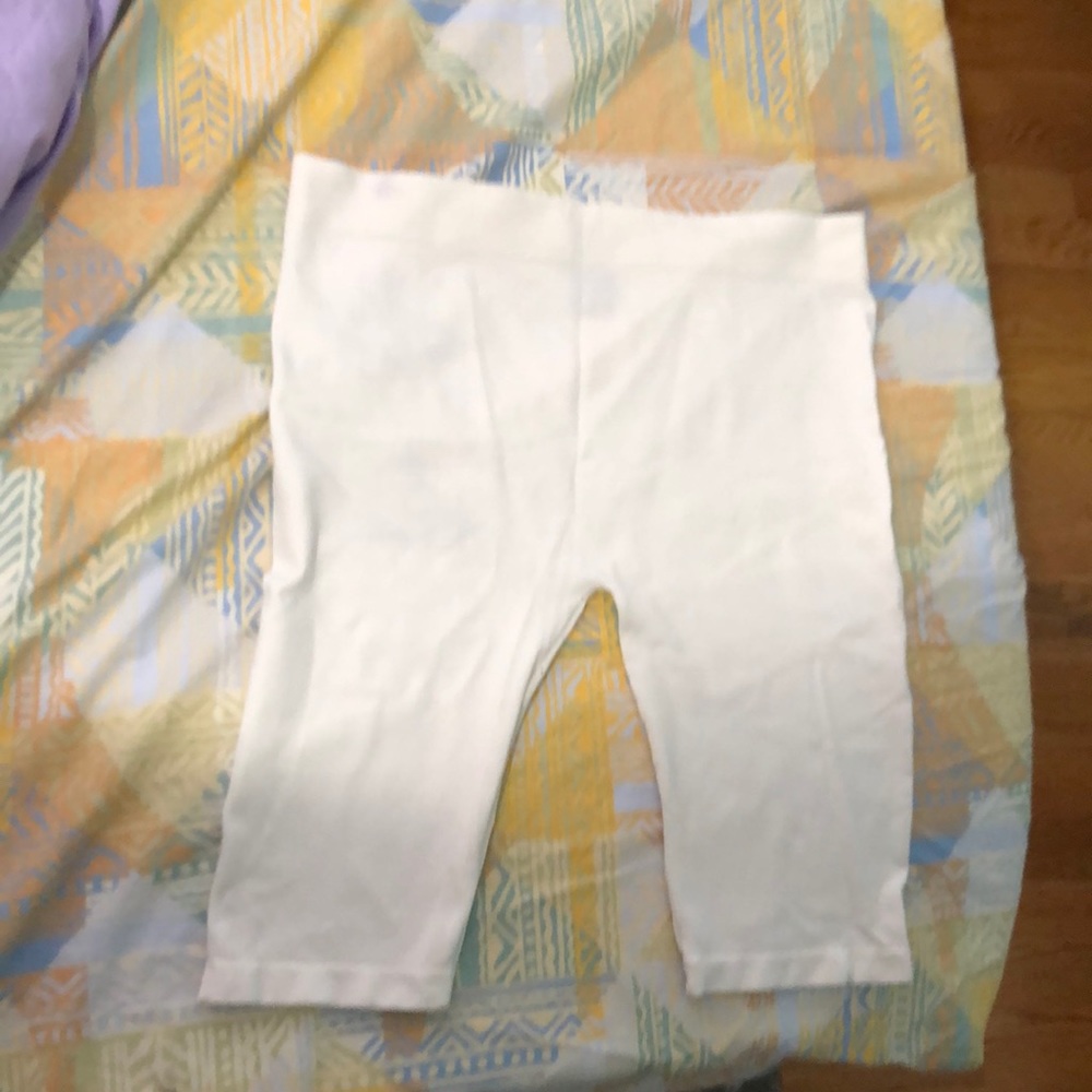 White Kids Bicycle Shorts